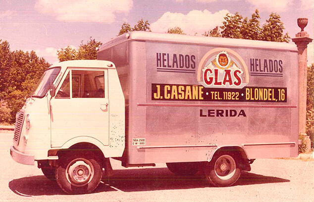 primer camió gelats glas